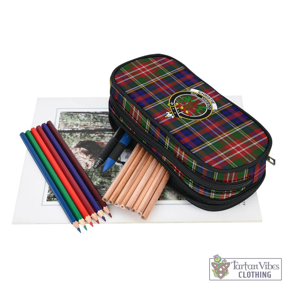 Tartan Vibes Clothing Christie Tartan Pen and Pencil Case with Family Crest