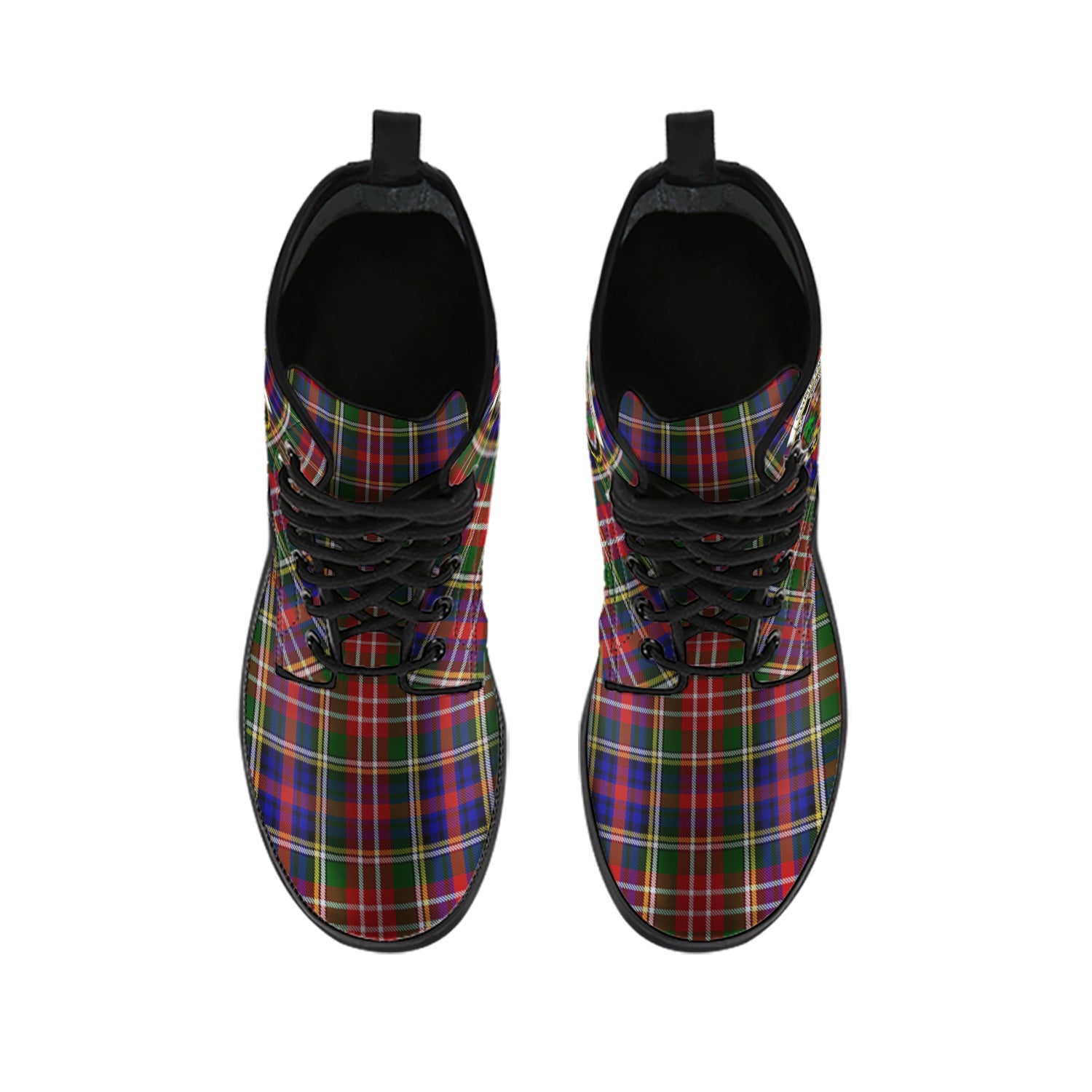 christie-tartan-leather-boots-with-family-crest