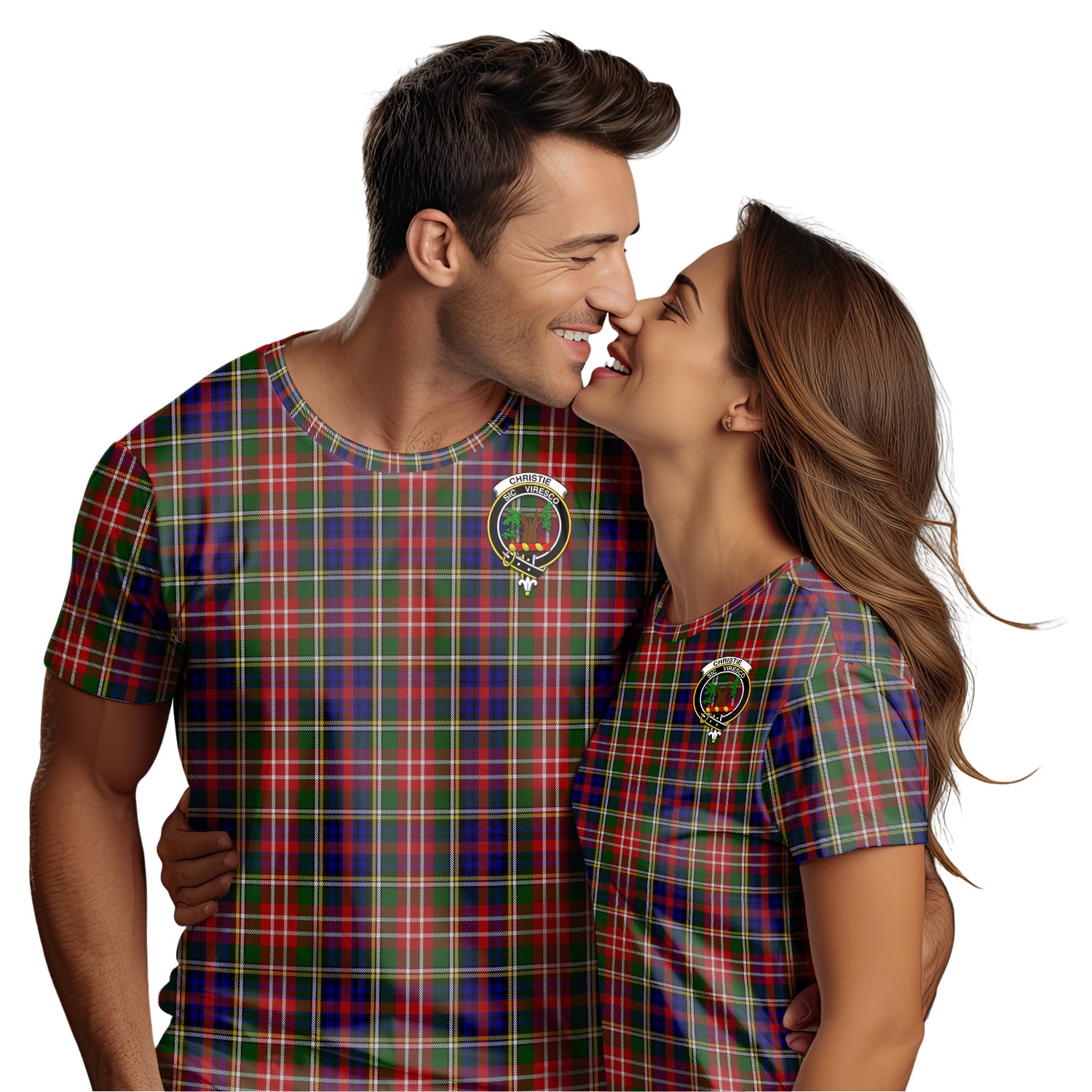 Christie Tartan T-Shirt with Family Crest - Tartan Vibes Clothing