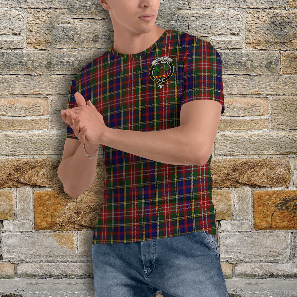 Christie Tartan T-Shirt with Family Crest - Tartan Vibes Clothing