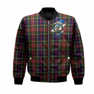 Christie Clan Crest In Me Tartan Bomber Jacket Scotland Flag Style