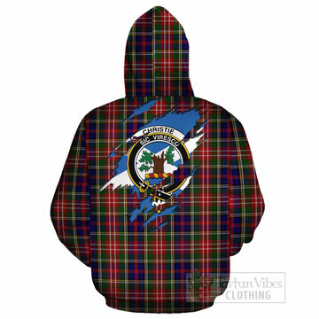 Christie Clan Crest In Me Tartan Cotton Hoodie Scotland Flag Style