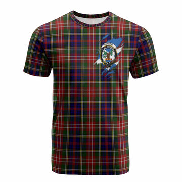 Christie Clan Crest In Me Tartan Cotton T-shirt Scotland Flag Style