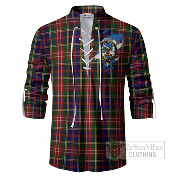 Christie Clan Crest In Me Tartan Ghillie Shirt Scotland Flag Style