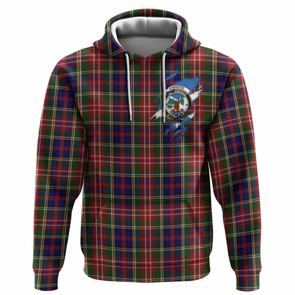 Christie Clan Crest In Me Tartan Hoodie Scotland Flag Style