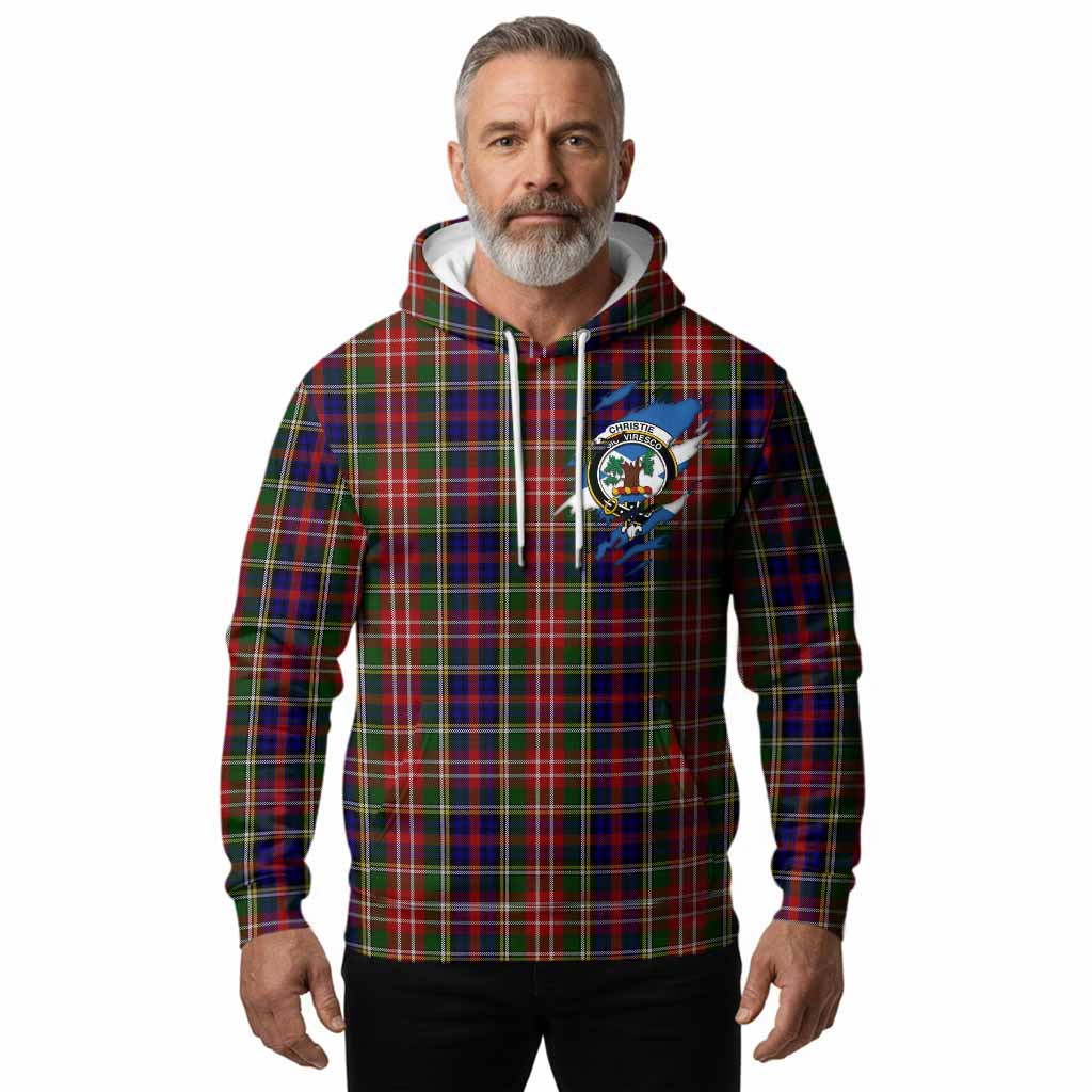 Christie Clan Crest In Me Tartan Hoodie Scotland Flag Style