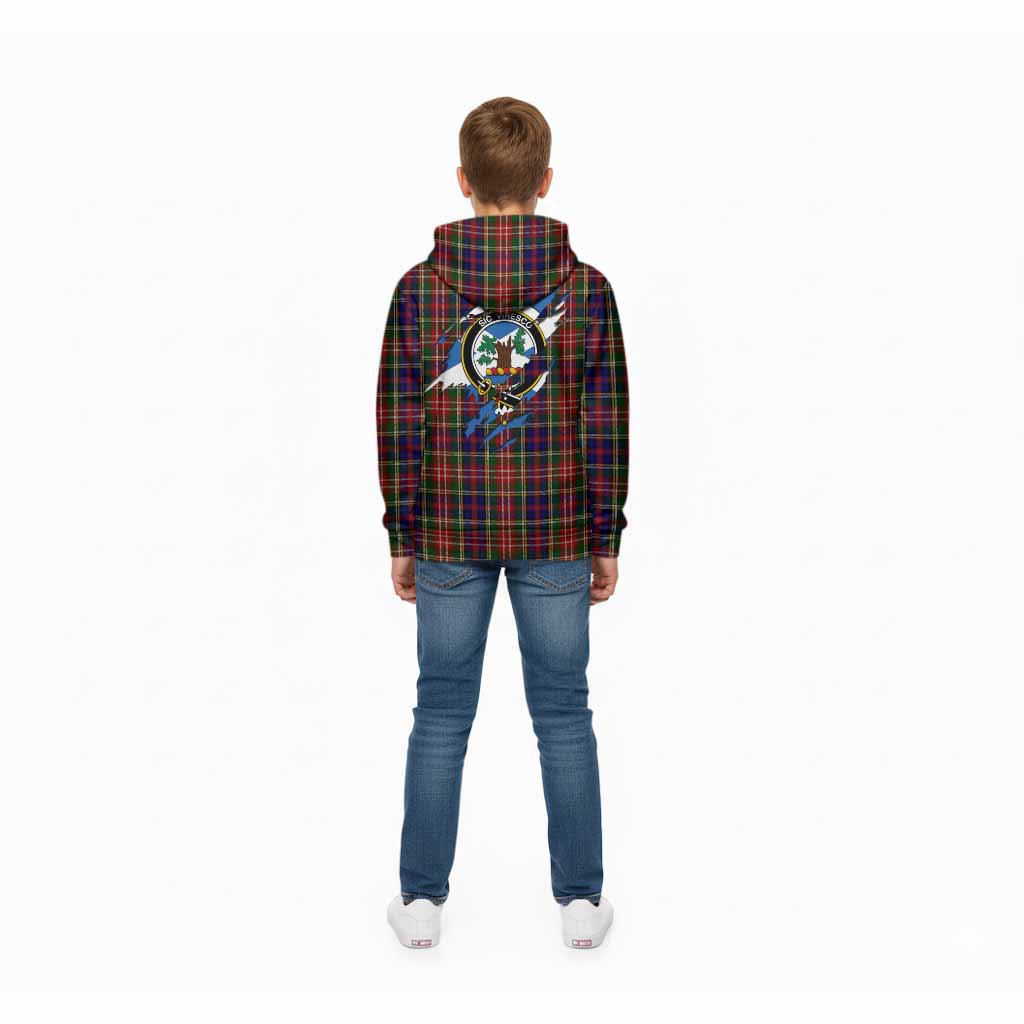 Christie Clan Crest In Me Tartan Kid Hoodie Scotland Flag Style