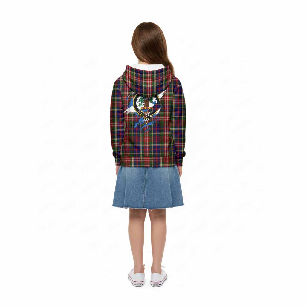 Christie Clan Crest In Me Tartan Kid Hoodie Scotland Flag Style
