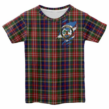 Christie Clan Crest In Me Tartan Kid T-shirt Scotland Flag Style