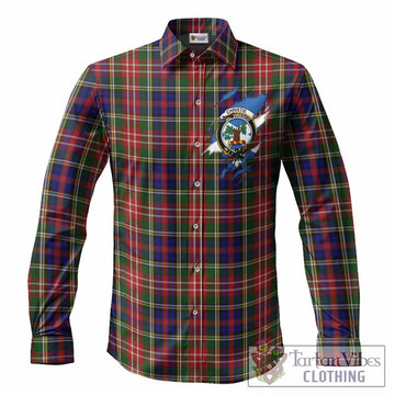 Christie Clan Crest In Me Tartan Long Sleeve Button Shirts Scotland Flag Style