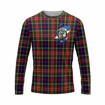 Christie Clan Crest In Me Tartan Long Sleeve T-Shirt Scotland Flag Style