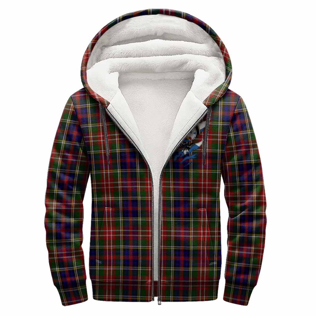 Christie Clan Crest In Me Tartan Sherpa Hoodie Scotland Flag Style