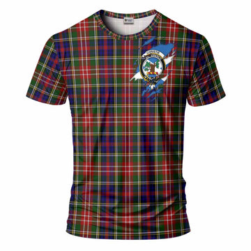 Christie Clan Crest In Me Tartan T-Shirt Scotland Flag Style
