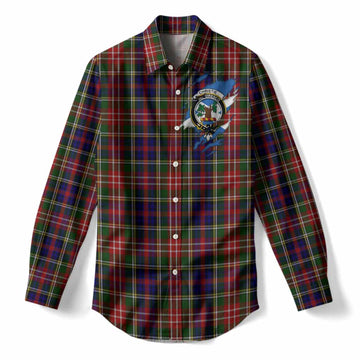 Christie Clan Crest In Me Tartan Women Casual Shirt Scotland Flag Style