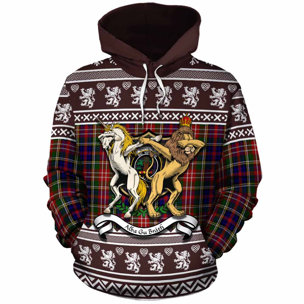 Christie Clan Tartan Crest Christmas Cotton Hoodie Coat of Arms Funny Style - Tartan Vibes Clothing