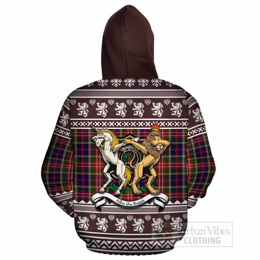 Christie Clan Tartan Crest Christmas Cotton Hoodie Coat of Arms Funny Style - Tartan Vibes Clothing