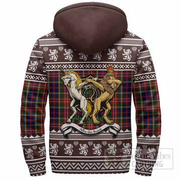 Christie Clan Tartan Crest Christmas Fleece Hoodie Coat of Arms Funny Style