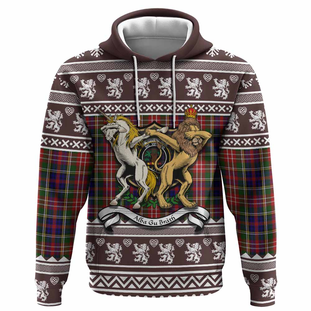 Christie Clan Tartan Crest Christmas Hoodie Coat of Arms Funny Style - Tartan Vibes Clothing