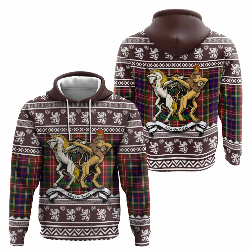 Christie Clan Tartan Crest Christmas Hoodie Coat of Arms Funny Style - Tartan Vibes Clothing