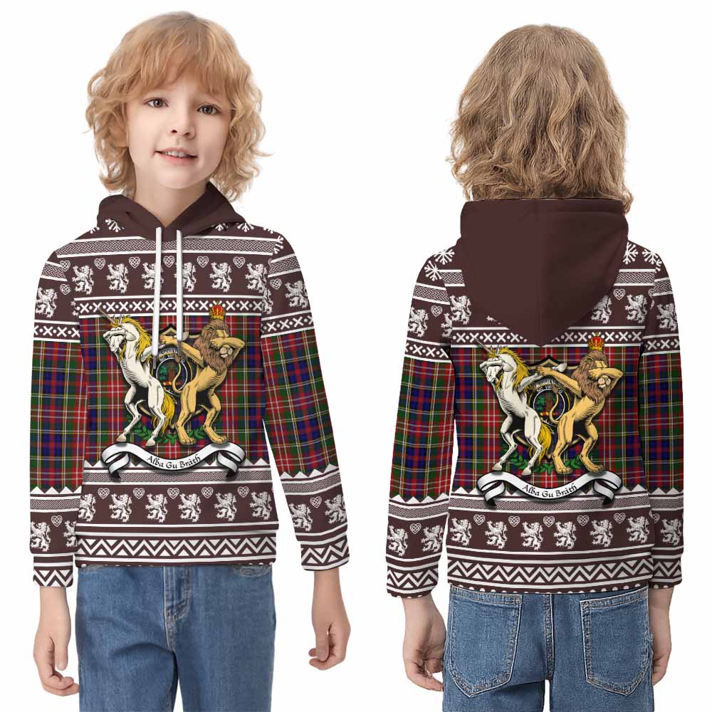 Christie Clan Tartan Crest Christmas Kid Hoodie Coat of Arms Funny Style - Tartan Vibes Clothing