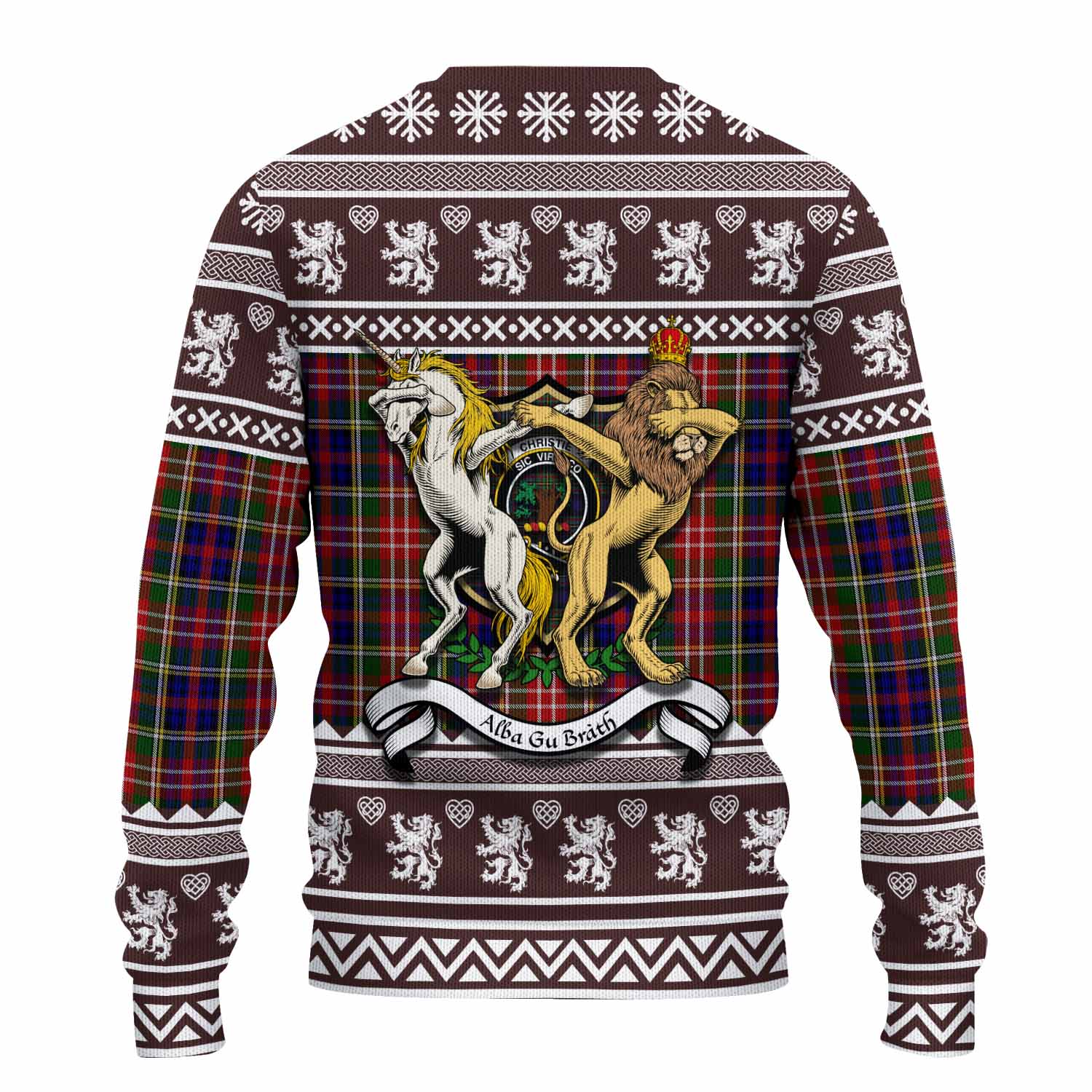 Christie Clan Tartan Crest Christmas Ugly Sweater Coat of Arms Funny Style - Tartan Vibes Clothing