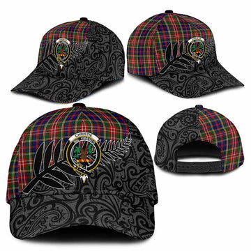 Christie Crest Tartan Classic Cap with New Zealand Silver Fern Half Style