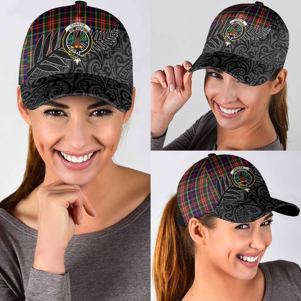 Christie Crest Tartan Classic Cap with New Zealand Silver Fern Half Style