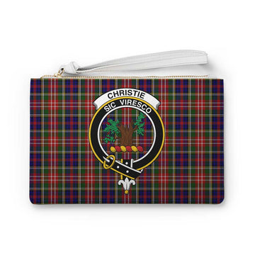 Tartan Vibes Clothing Christie Family Crest Tartan Clutch Bag