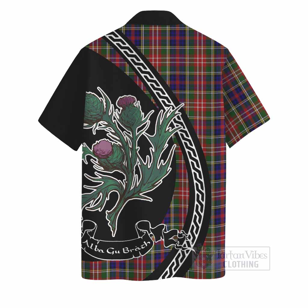 Christie Family Crest Tartan Hawaiian Shirt Alba Thistle Inspired - Tartan Vibes Clothing