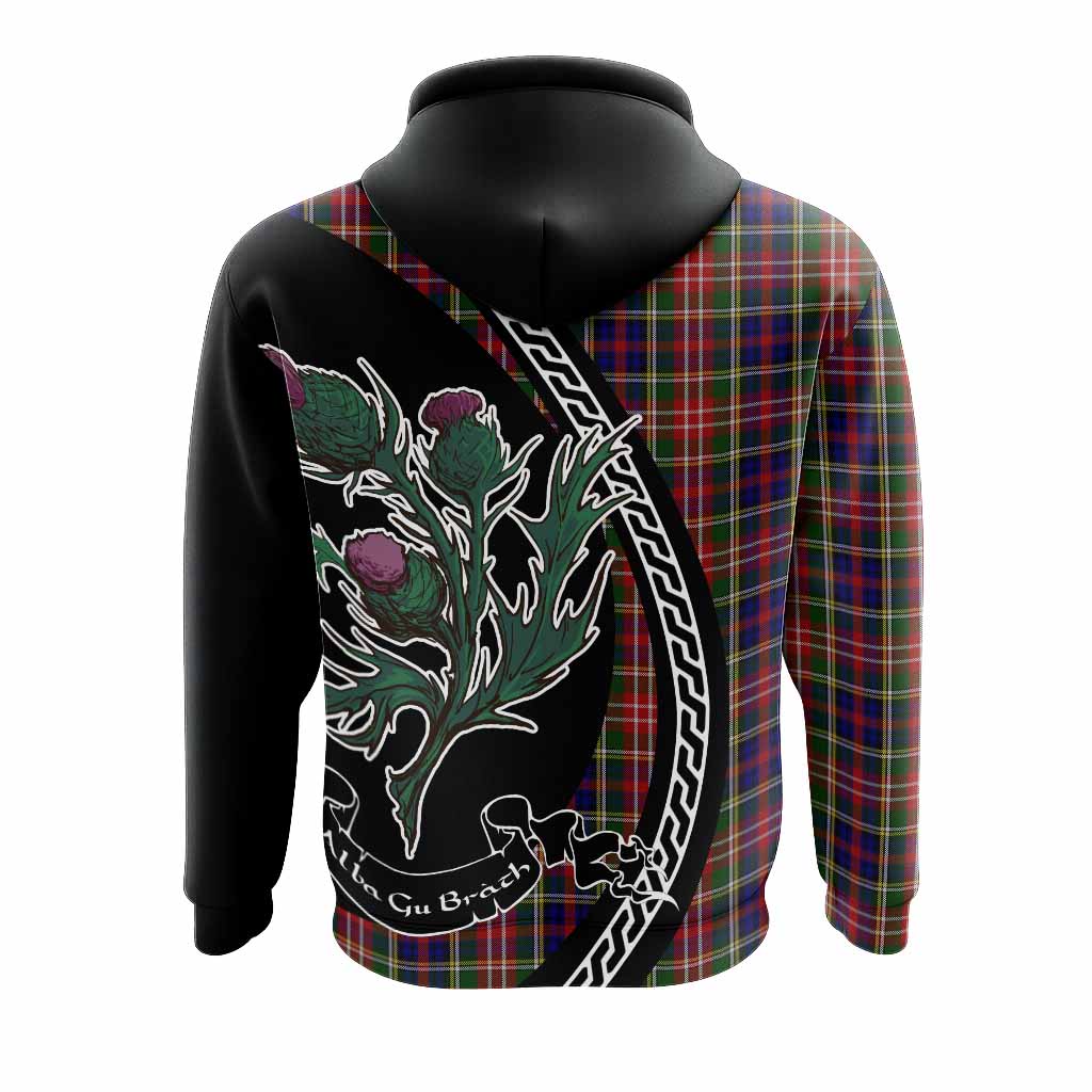 Christie Family Crest Tartan Hoodie Alba Thistle Inspired - Tartan Vibes Clothing