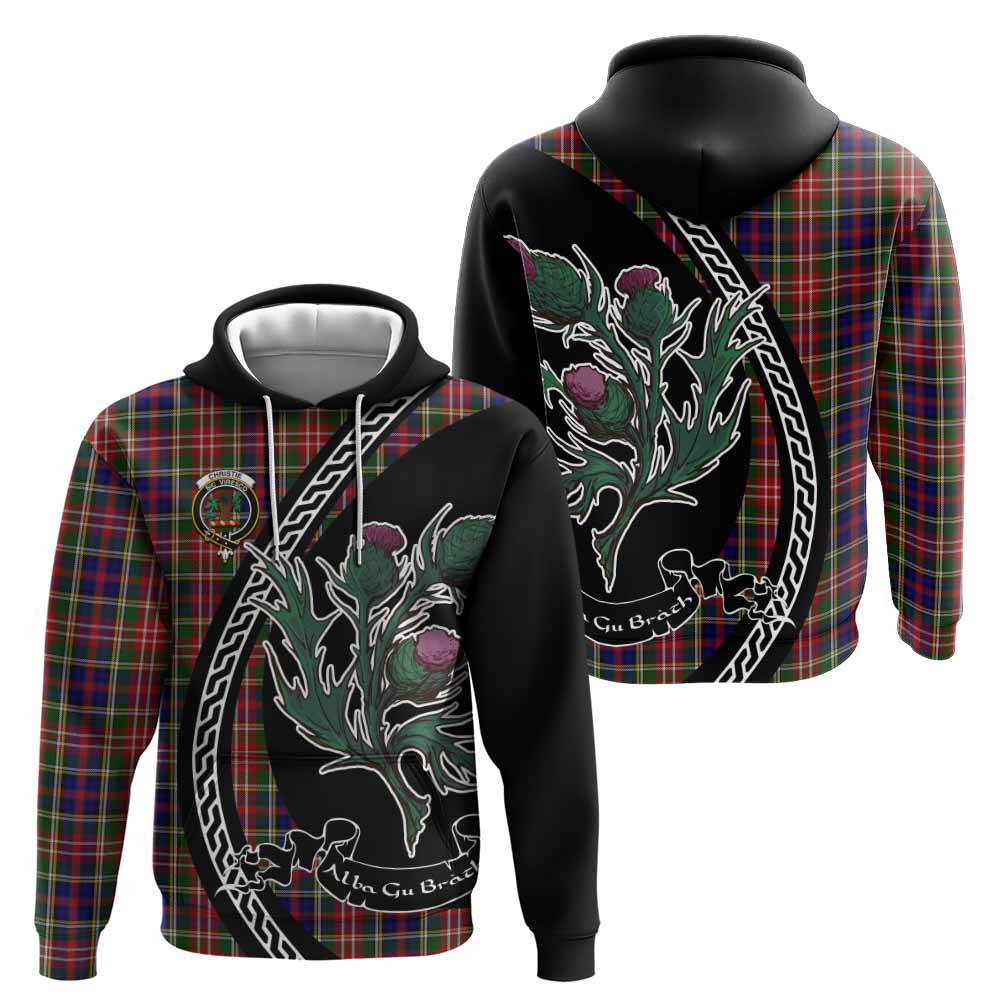Christie Family Crest Tartan Hoodie Alba Thistle Inspired - Tartan Vibes Clothing