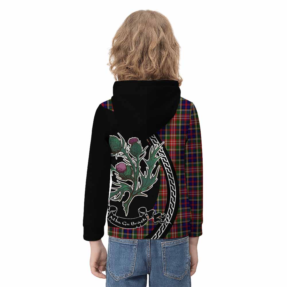 Christie Family Crest Tartan Kid Hoodie Alba Thistle Inspired - Tartan Vibes Clothing