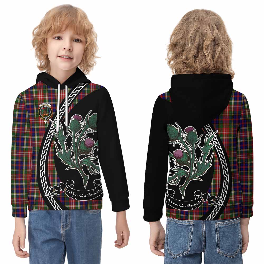 Christie Family Crest Tartan Kid Hoodie Alba Thistle Inspired - Tartan Vibes Clothing