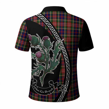 Christie Family Crest Tartan Polo Shirt Alba Thistle Inspired