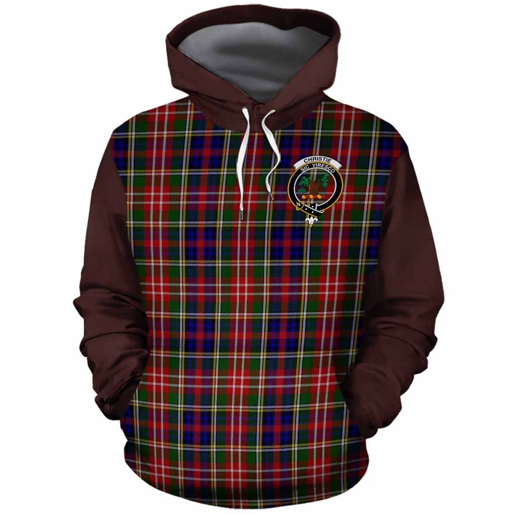 Christie Tartan Accent Cotton Hoodie with Family Crest