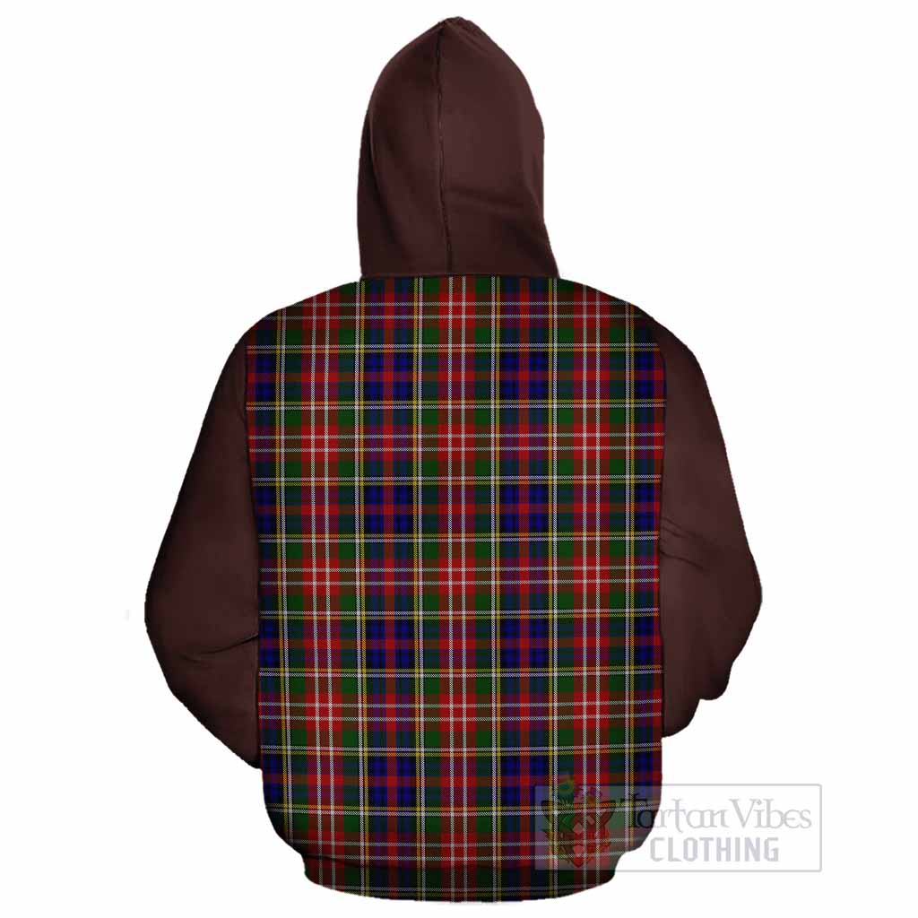 Christie Tartan Accent Cotton Hoodie with Family Crest