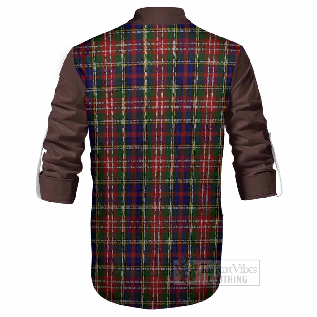 Christie Tartan Accent Ghillie Shirt with Family Crest