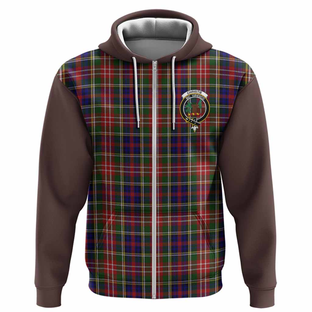 Christie Tartan Accent Hoodie with Family Crest