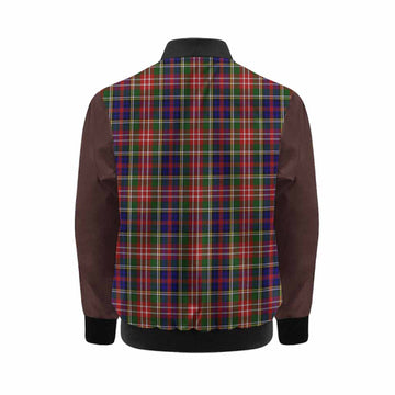 Christie Tartan Accent Kid Bomber Jacket with Family Crest