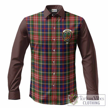 Christie Tartan Accent Long Sleeve Button Shirts with Family Crest