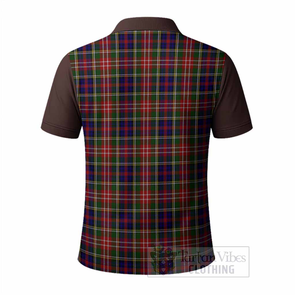 Christie Tartan Accent Polo Shirt with Family Crest