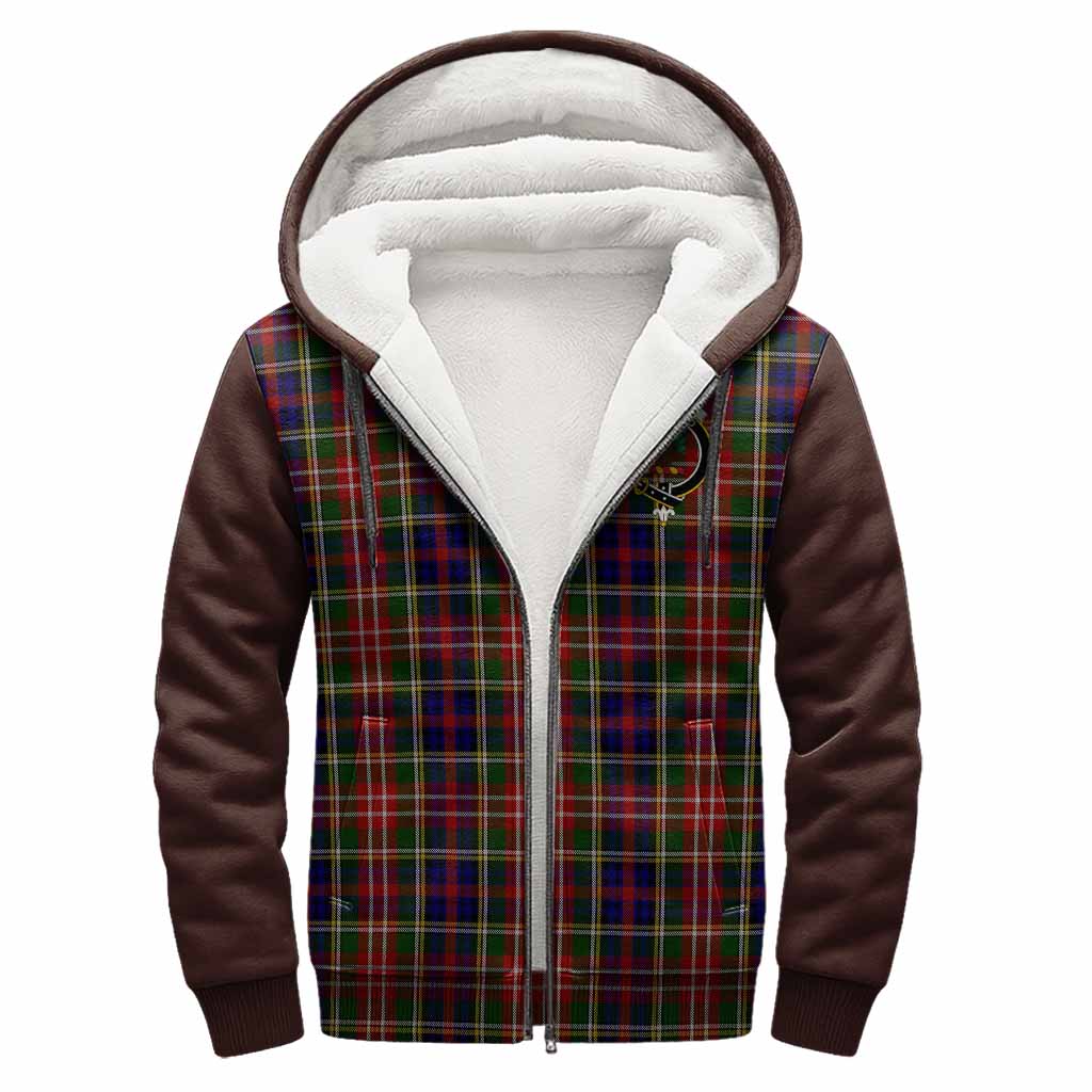 Christie Tartan Accent Sherpa Hoodie with Family Crest