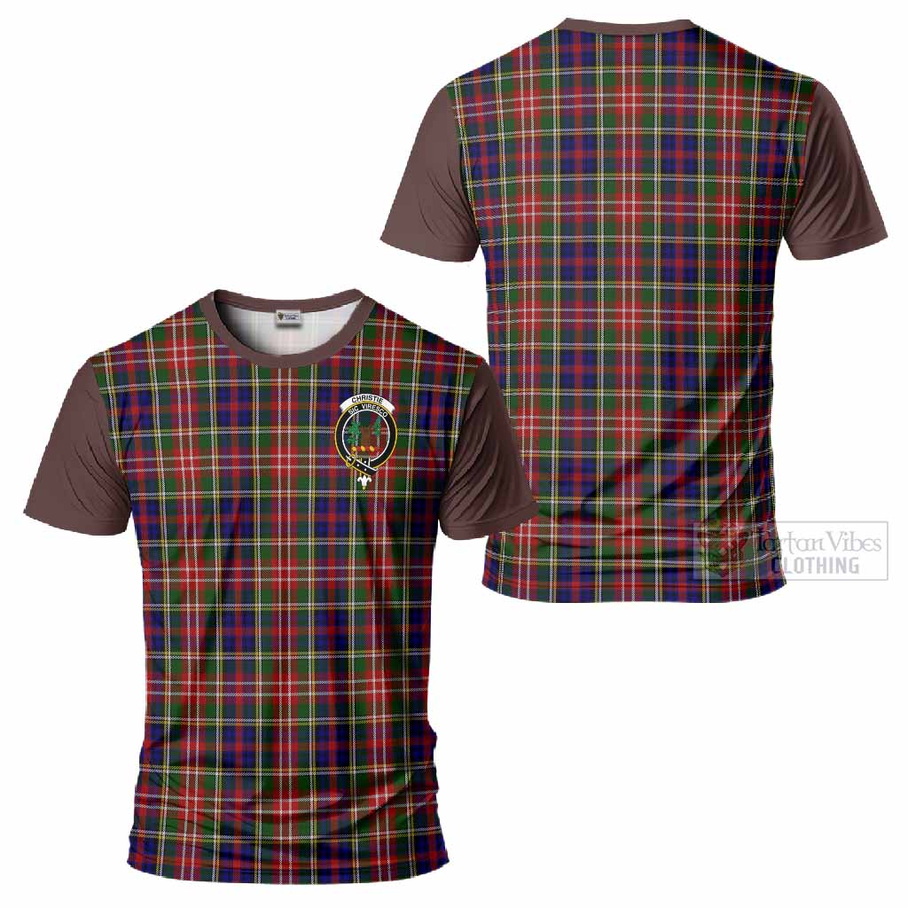 Christie Tartan Accent T-Shirt with Family Crest