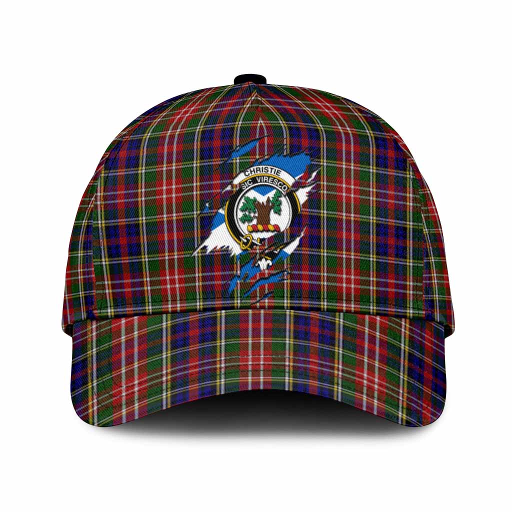 Christie Tartan Classic Cap with Family Crest In Me Style