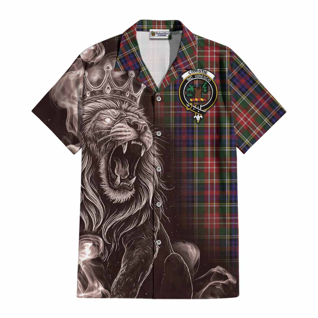 Christie Tartan Cotton Hawaiian Shirt Roaring Lion Heritage