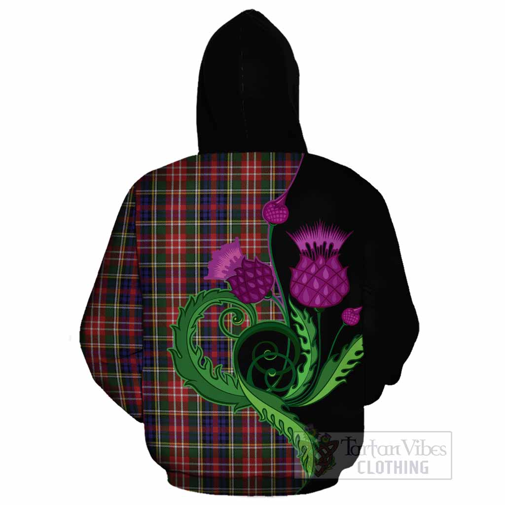 Christie Tartan Cotton Hoodie Traditional Scottish Thistle