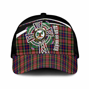 Christie Tartan Crest Classic Cap Scottish Thistle Celtic Cross Alba Gu Brath