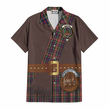 Christie Tartan Crest Cotton Hawaiian Shirt Kilt Costume Style