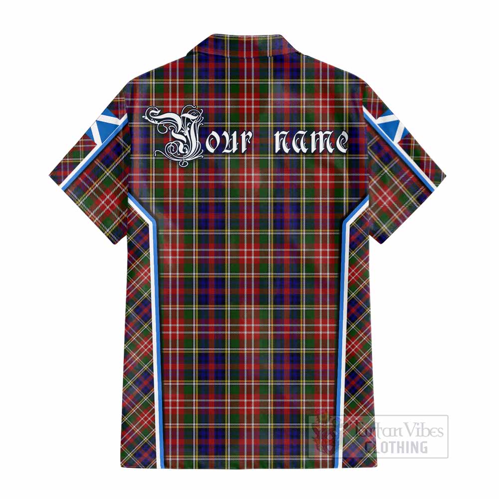 Christie Tartan Crest Cotton Hawaiian Shirt Scotland Coat of Arm Flag Style - Tartan Vibes Clothing