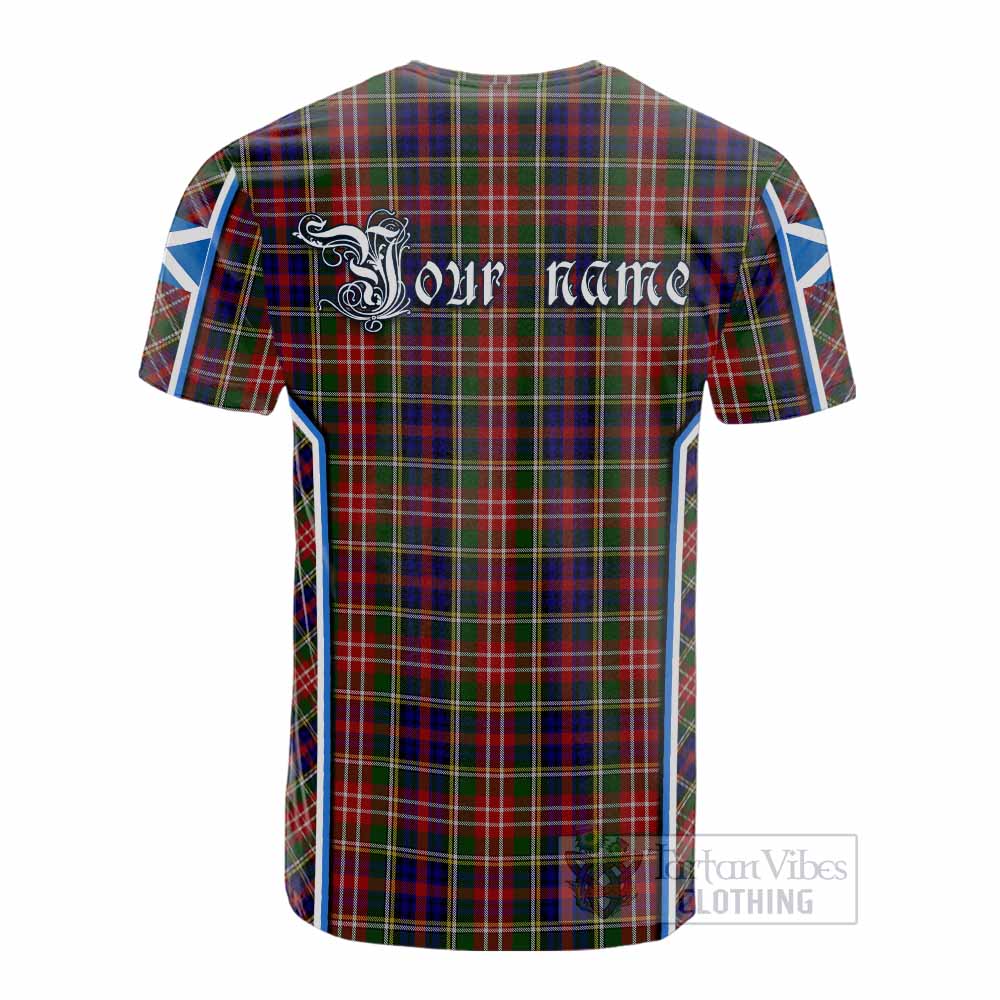 Christie Tartan Crest Cotton T-shirt Scotland Coat of Arm Flag Style - Tartan Vibes Clothing
